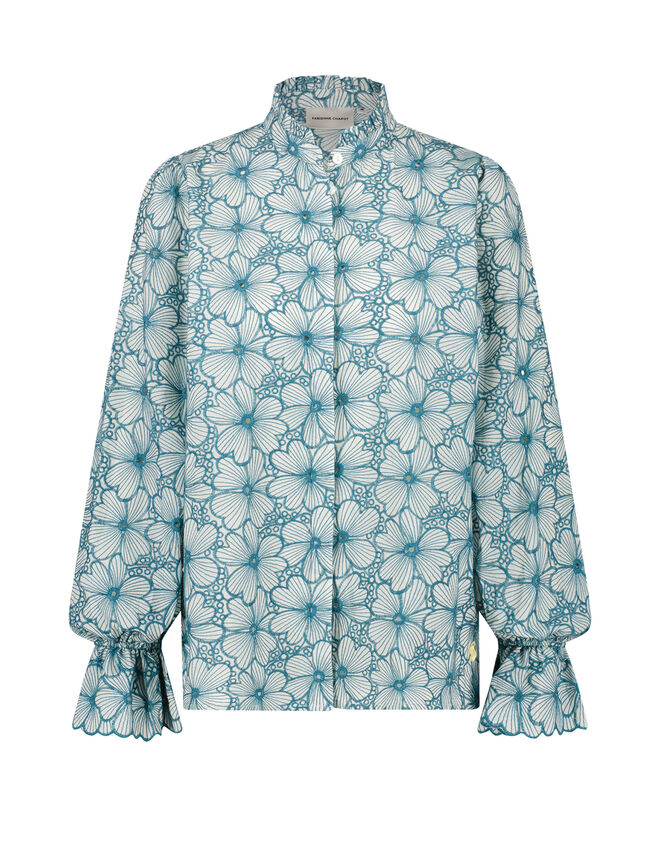 Fabienne Chapot Benoit Blouse, Teal (TEAL), large