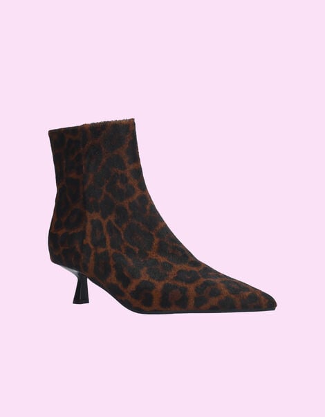Bibi Lou Sakura Leopard Print Pony Boots, Leopard (LEOPARD), large