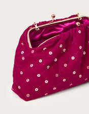 Sequin Clutch Bag, Pink (PINK), large