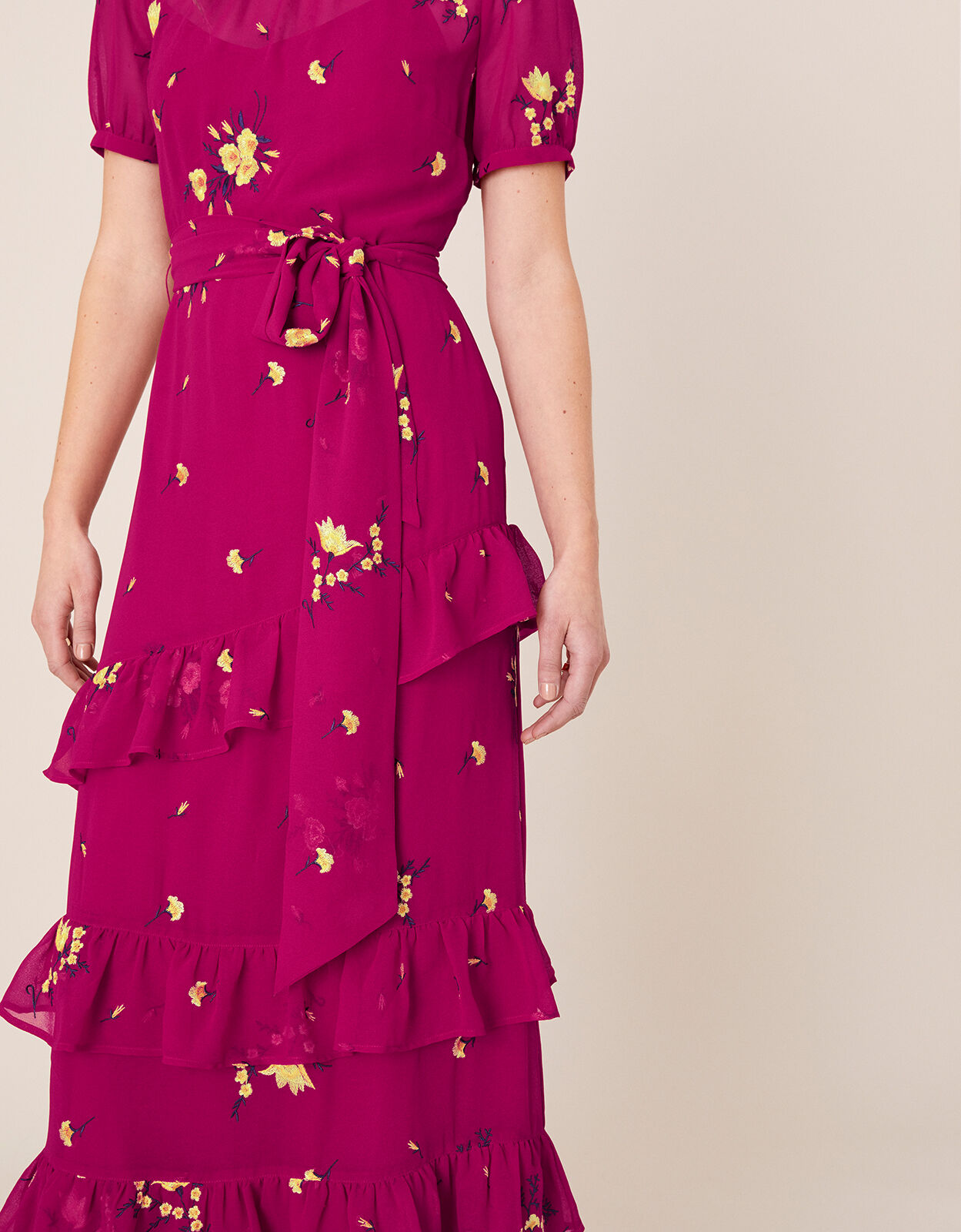 Tiered frill deals dress