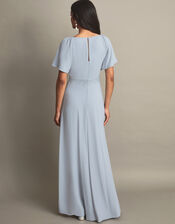 Charlotte Crepe Maxi Dress, CLOUD, large