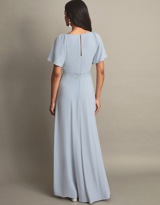 Charlotte Crepe Maxi Dress, CLOUD, large