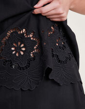 Cara Cutwork Top, Black (BLACK), large