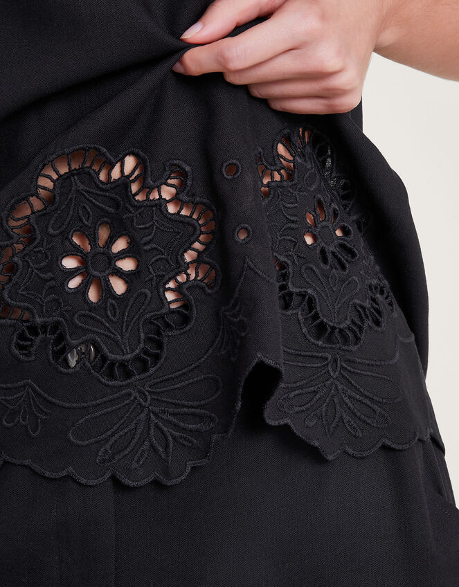Cara Cutwork Top, Black (BLACK), large
