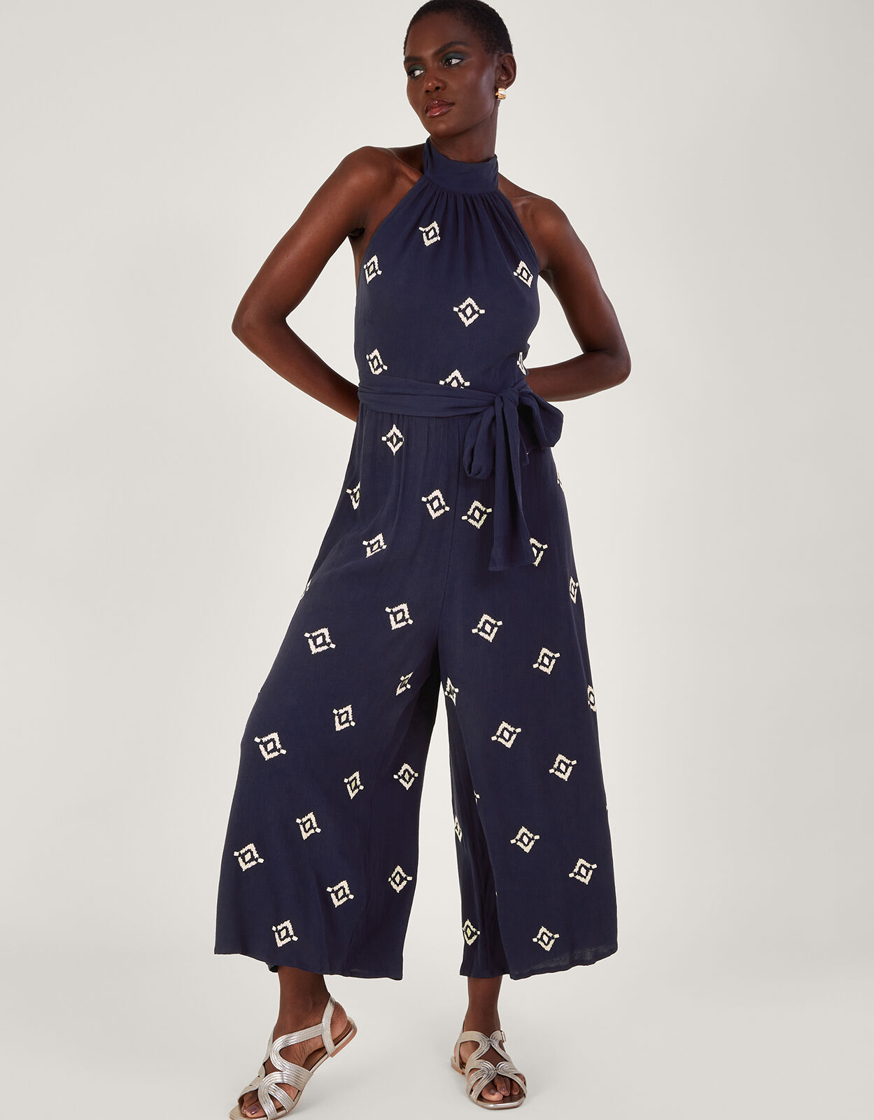 Navy blue dress jumpsuits clearance