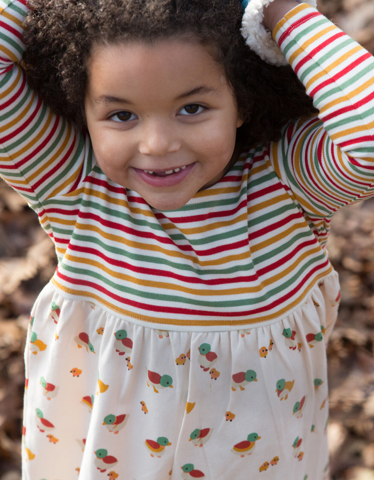 Little Green Radicals Duck Dress and Brief Set Cream