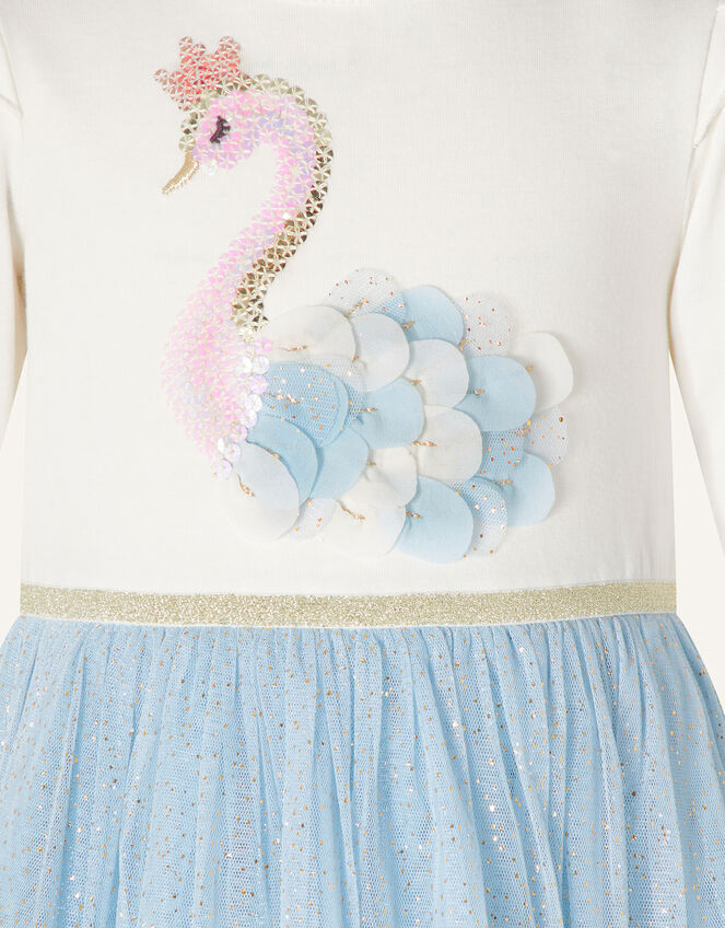 Baby Swan Disco Dress, Blue (BLUE), large
