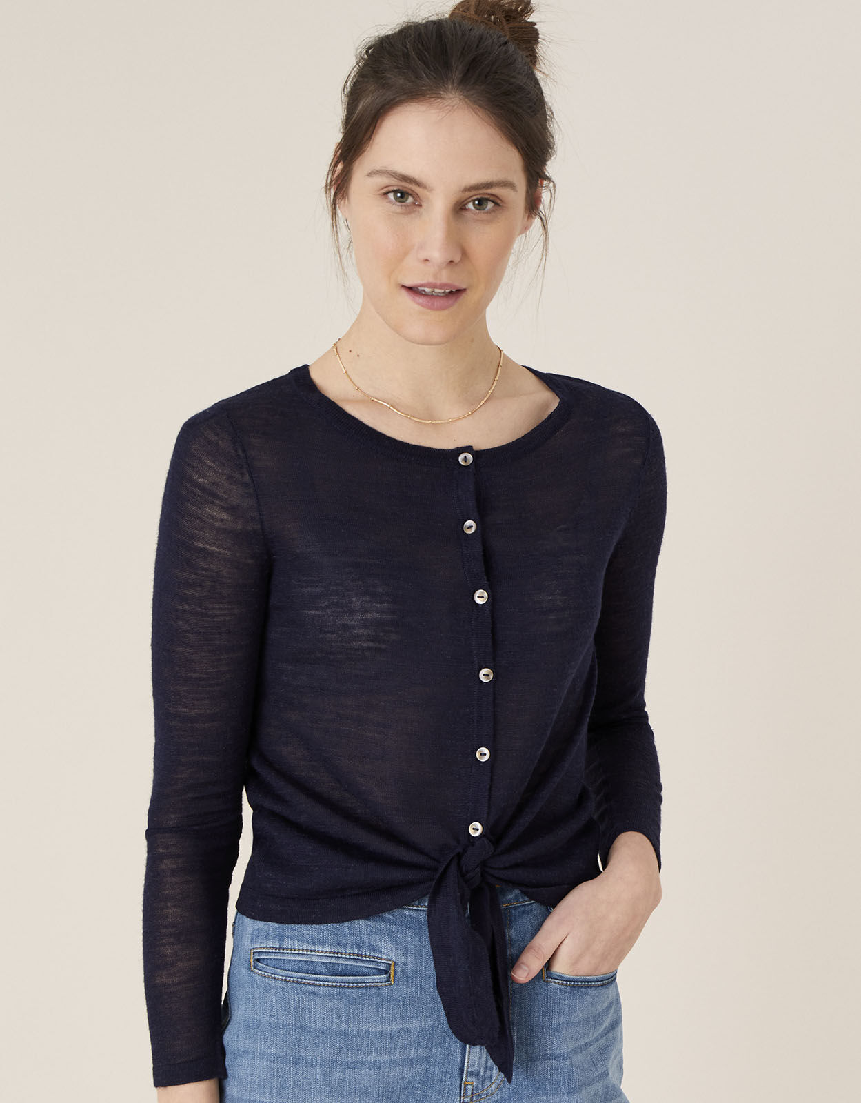 monsoon navy cardigan