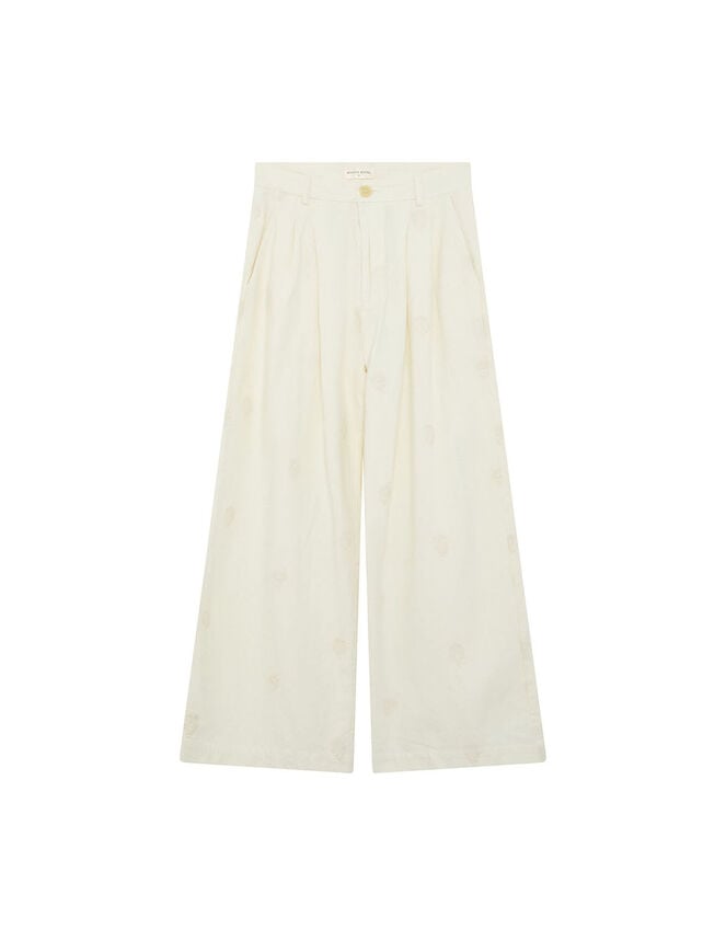 Maison Hotel Lolo Straight-Leg Trousers, Ivory (IVORY), large
