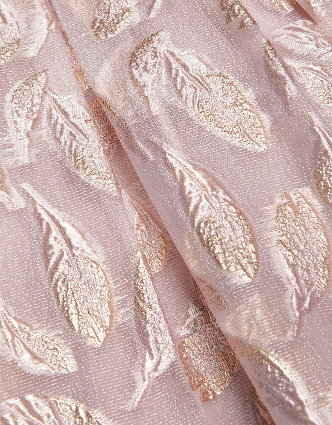 Feather Jacquard Dress, Pink (PINK), large