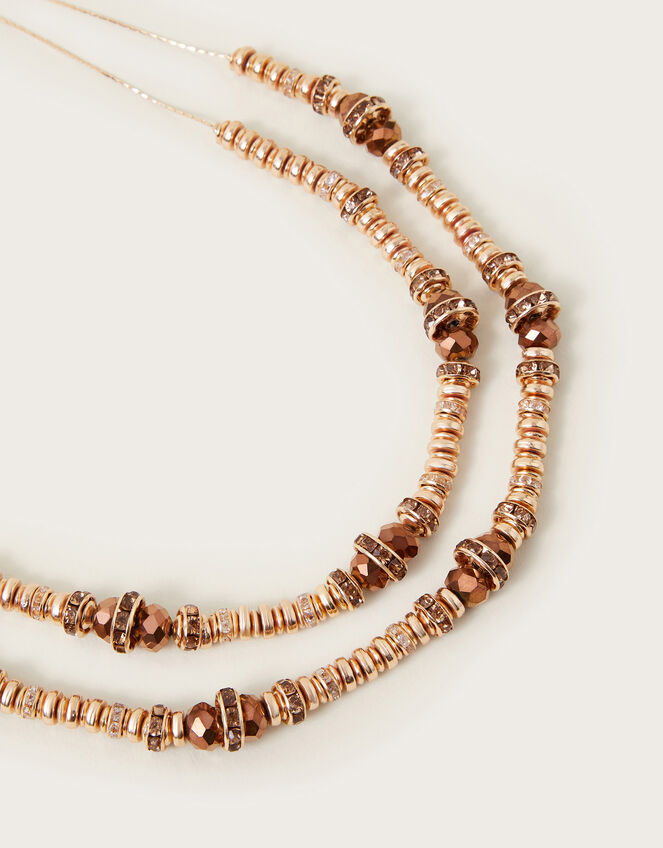 Layered Beaded Necklace, , large
