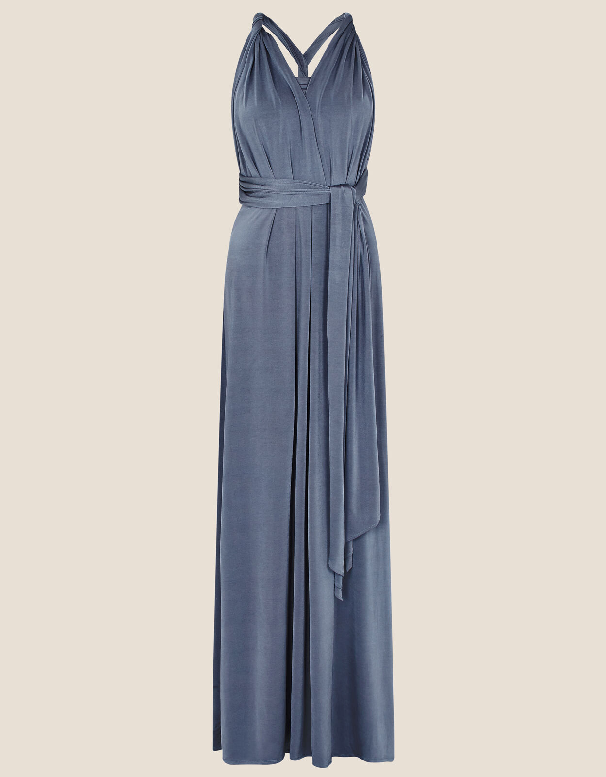 Tracy Twist Me Tie Me Maxi Dress Blue