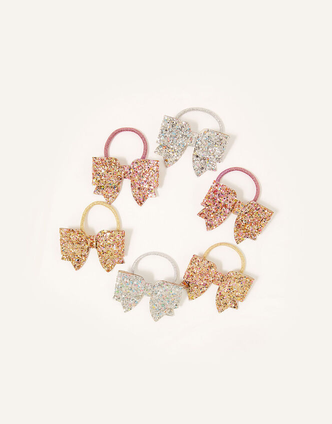 Glitter Bow Hairband Set, , large