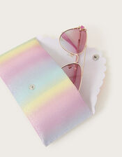 Tropical Flamingo Aviators with Case, , large