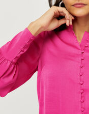 Penny High Neck Blouse, Pink (PINK), large