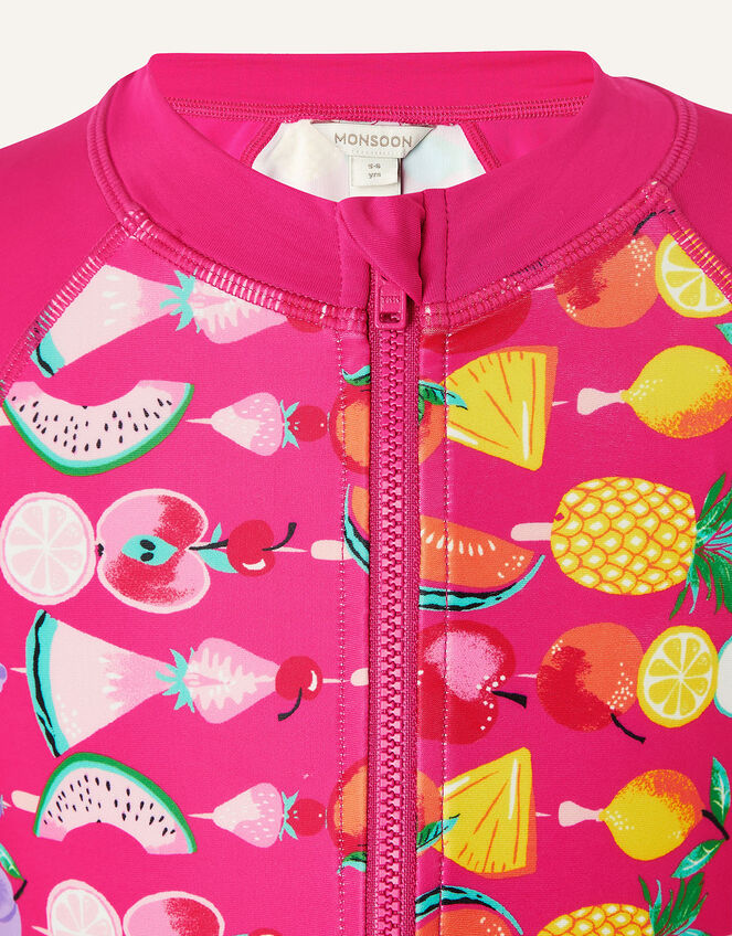 Fruit Print Sunsafe Swimsuit, Pink (PINK), large