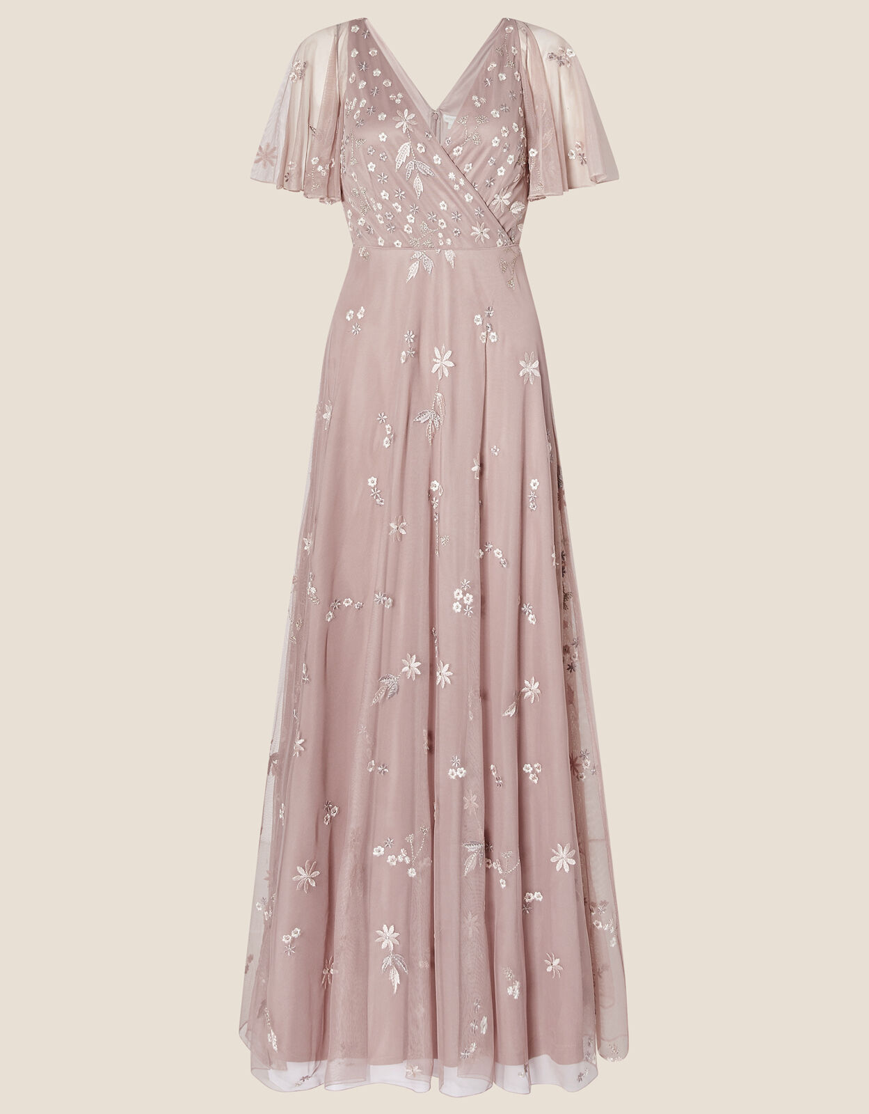 Rhonda Embellished Maxi Dress Brown Evening Dresses Monsoon