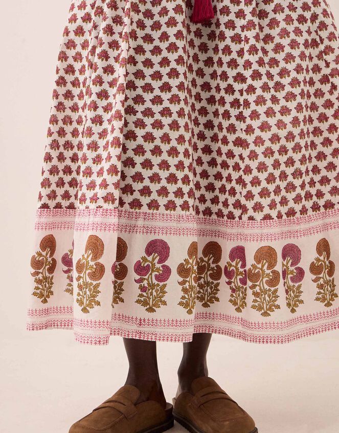 East Karmen Woodblock Print Maxi Dress, Pink (PINK), large