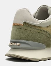 Hoff City Suede Trainers, Green (KHAKI), large