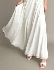 Maddie Off-Shoulder Wedding Dress, Ivory (IVORY), large