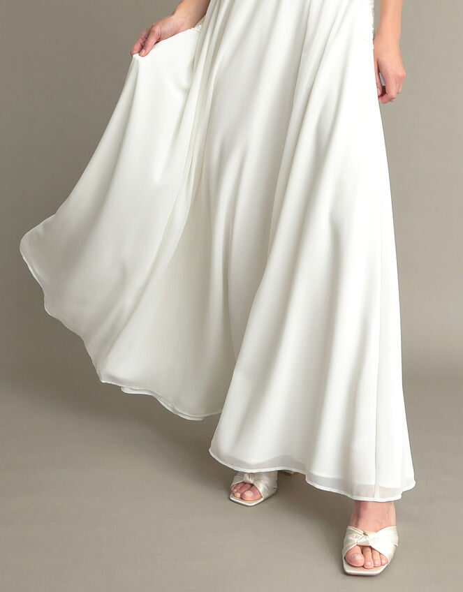 Maddie Off-Shoulder Wedding Dress, Ivory (IVORY), large