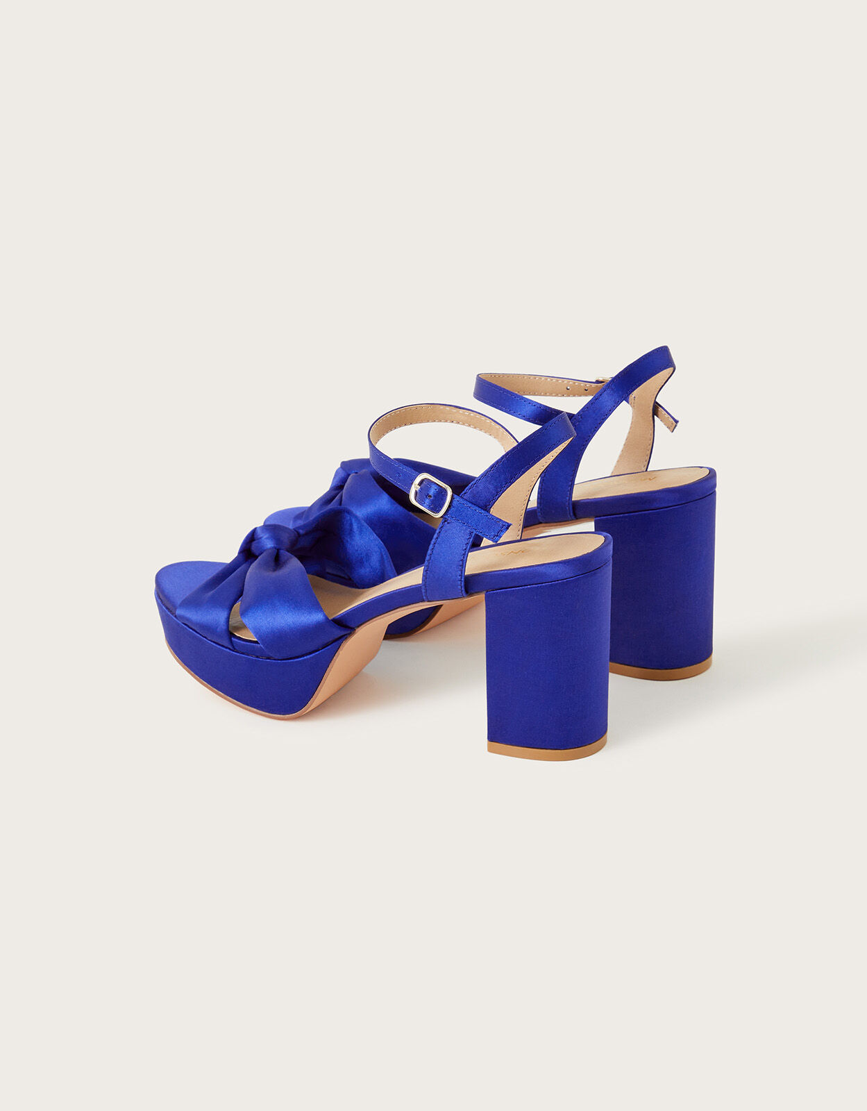 Blue heeled sandals best sale uk