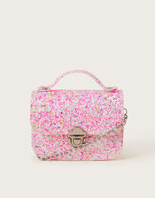 Mini Glitter Satchel Bag, , large
