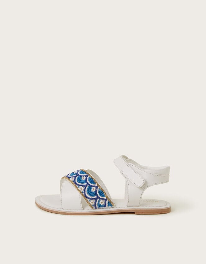 Beaded Strappy Sandals, Multi (MULTI), large