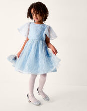 Ahanna Flutter Sleeve Sequin Party Dress, Blue (PALE BLUE), large