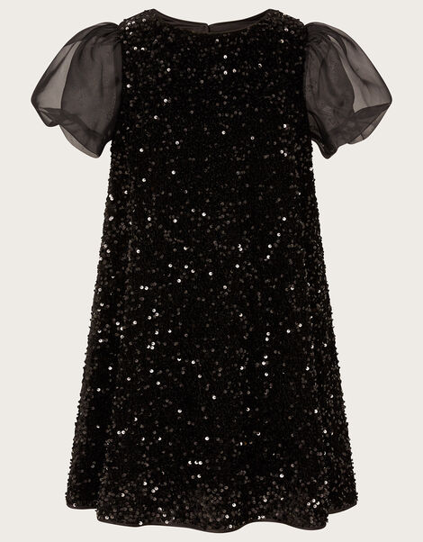 Serena Sequin Short Prom Dress Black, Black (BLACK), large