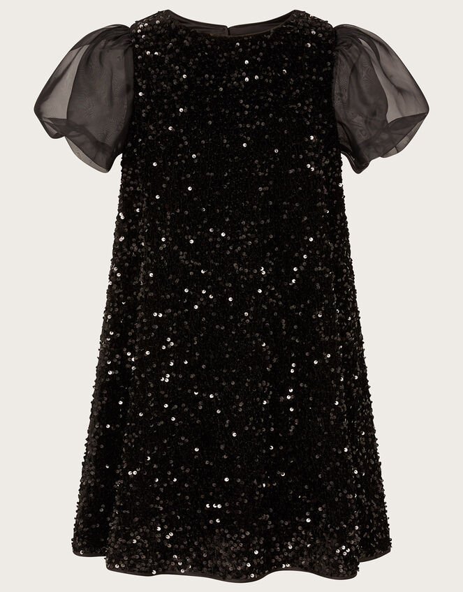 Serena Sequin Short Prom Dress, Black (BLACK), large