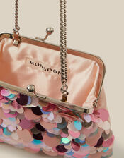 Sequin Clip Frame Bag, , large