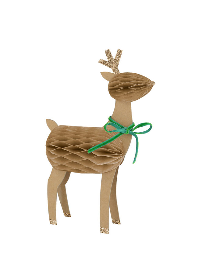 Meri Meri Honeycomb Reindeer Decorations Set of Three, , large