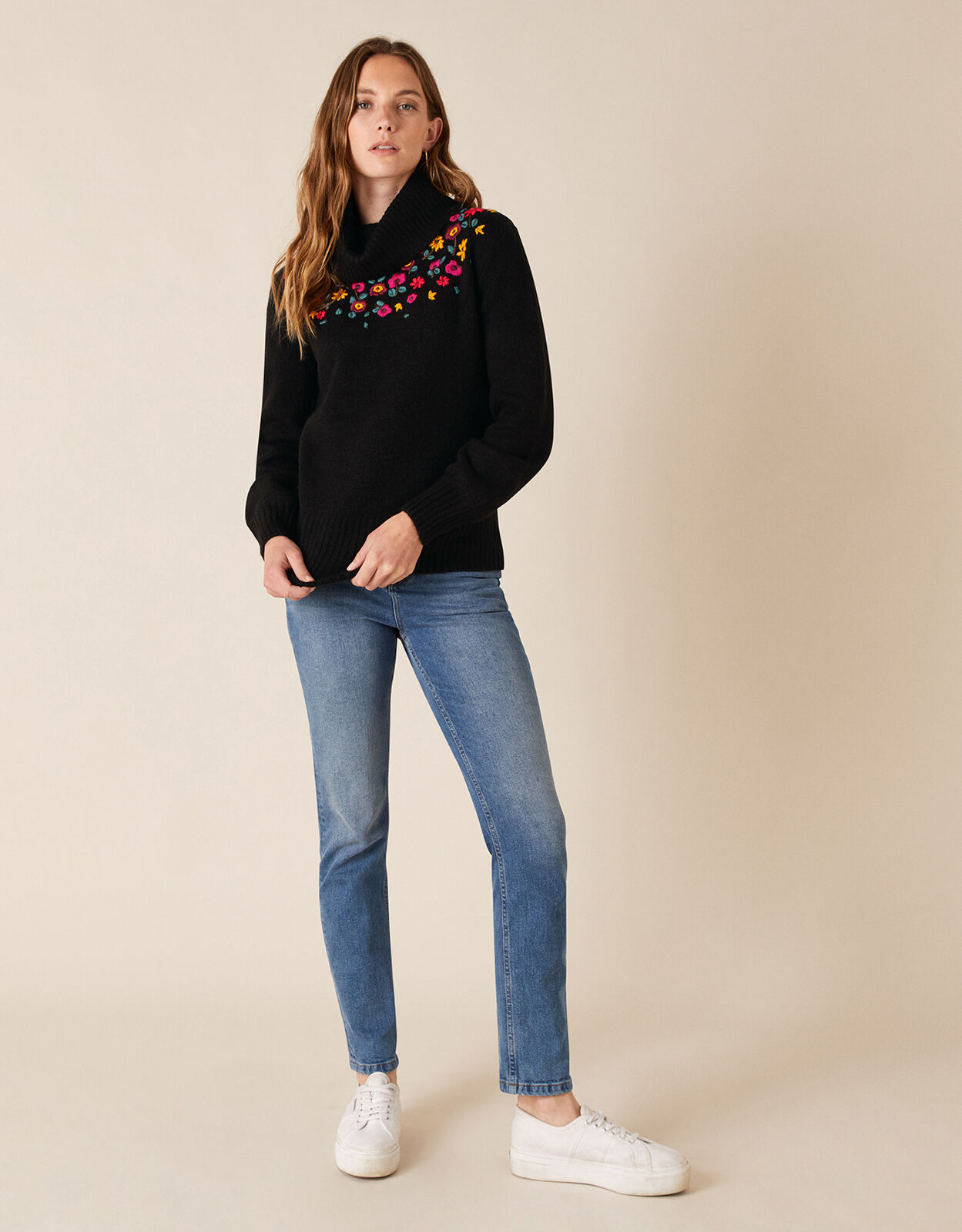 Monsoon black jumper cheap
