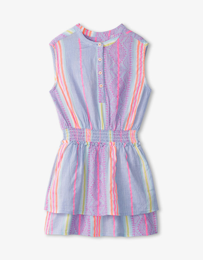 Hatley Bohemian Smocked Dress, Blue (BLUE), large