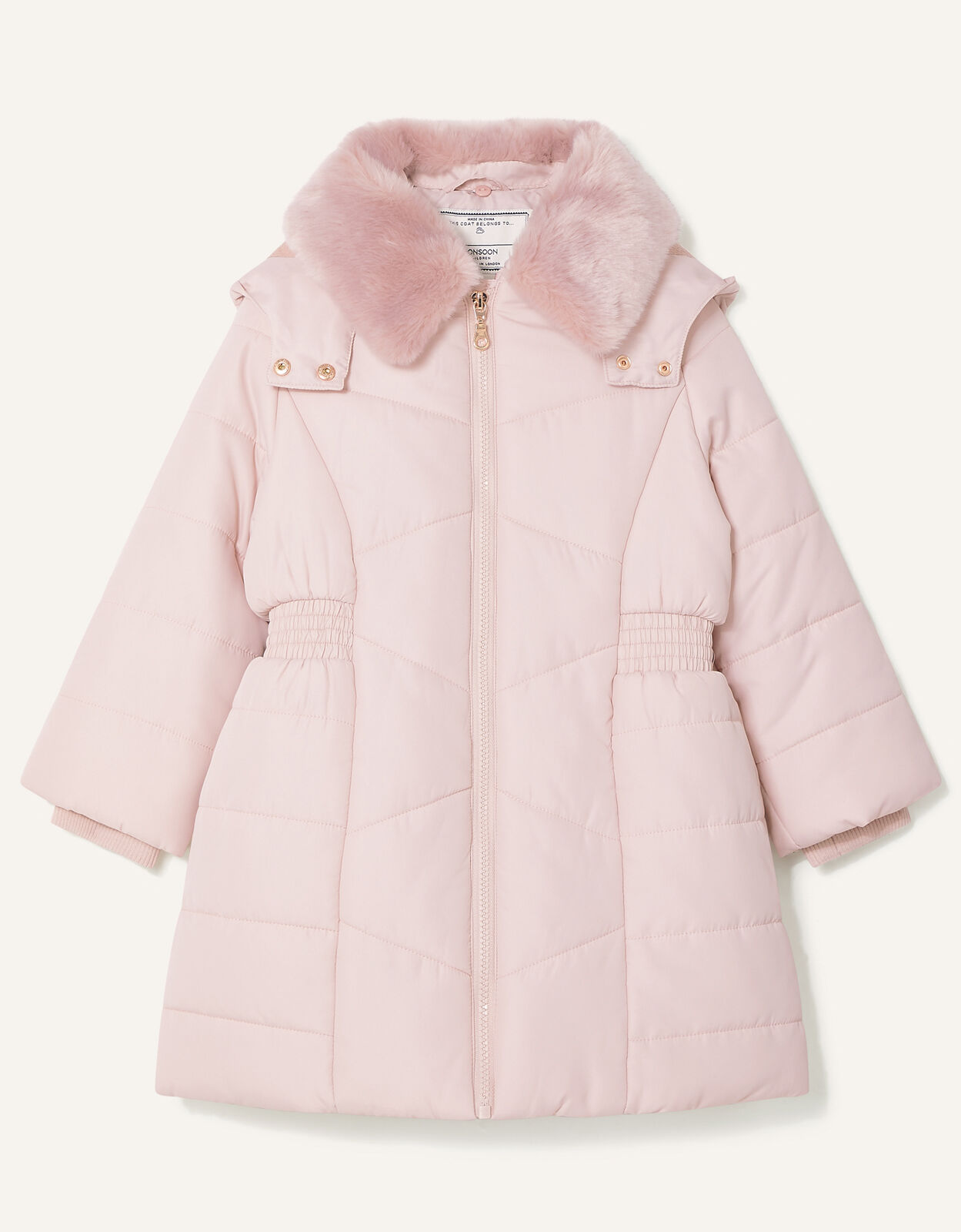 Pastel pink winter coat clearance