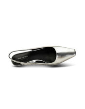 Shoe The Bear Metallic Slingback Kitten Heels, Silver (SILVER), large