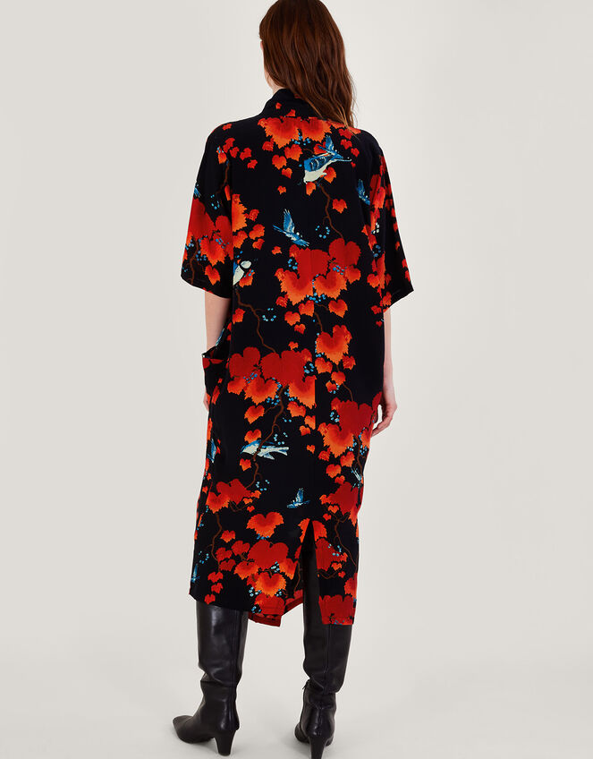 One Hundred Stars Acer Print Dress, Black (BLACK), large