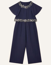 Meghan Sequin Jumpsuit, Blue (NAVY), large
