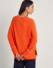 Oti Oversized Sweater, Orange (ORANGE), large