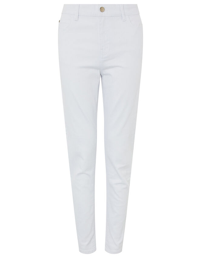 Iris Skinny Jeans with Organic Cotton and Recycled Polyester, White (WHITE), large