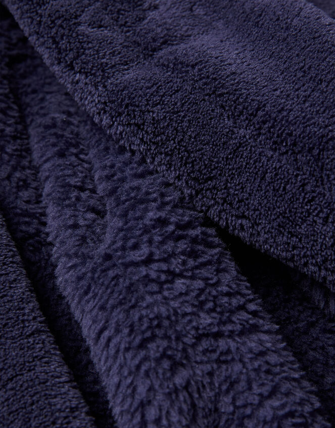 Super-Soft Dinosaur Spike Dressing Gown, Blue (NAVY), large