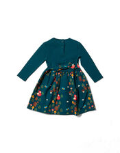 Little Green Radicals Forest Long Sleeve Dress, Green (GREEN), large