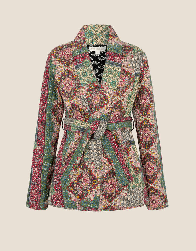 Anna Quilt Print Jersey Jacket, Multi (MULTI), large