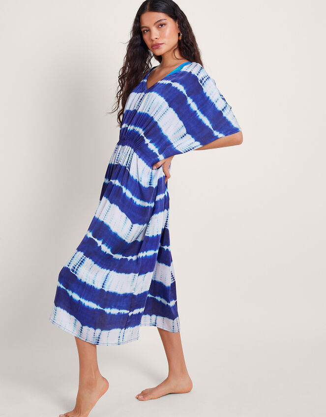 Nova Tie Dye Kaftan, Blue (BLUE), large