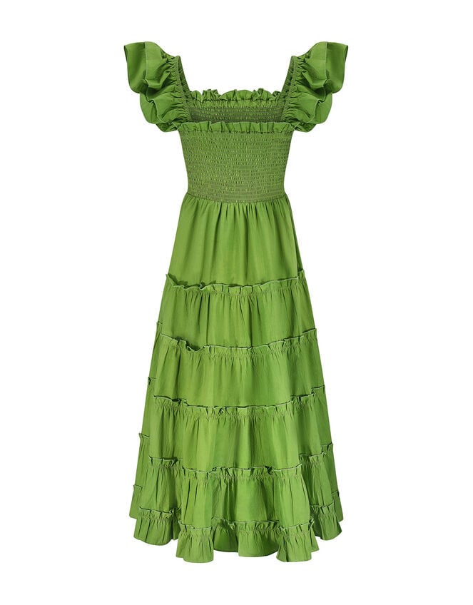 East Tiered Maxi Dress, Green (GREEN), large