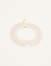 Pearly Collar Necklace, , large