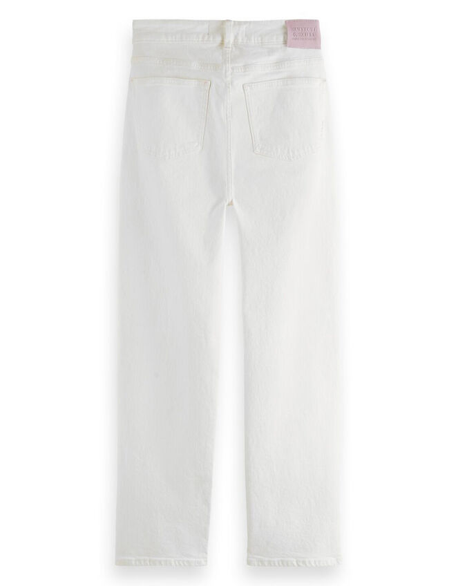 Scotch and Soda Sky Straight Jeans Shorter Length, White (WHITE), large