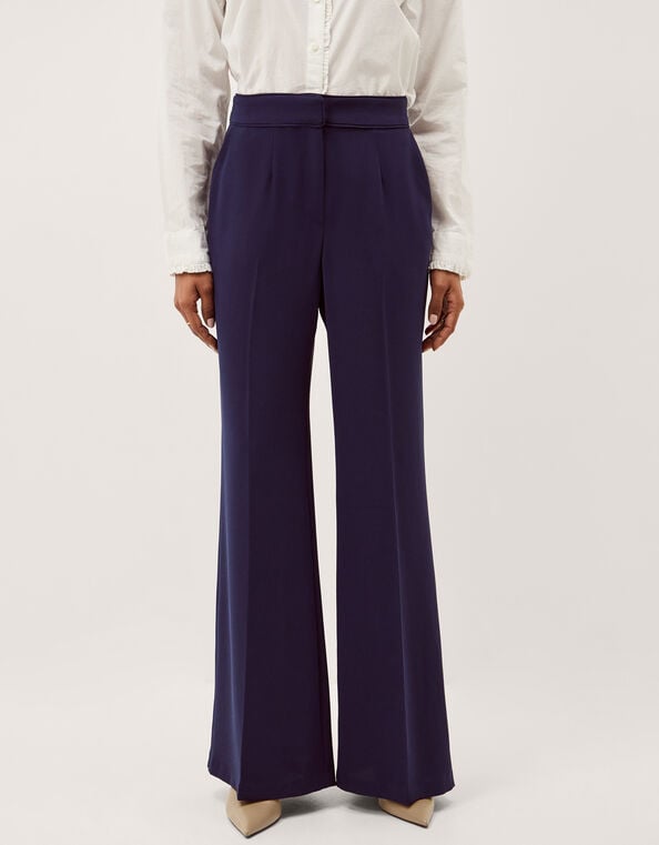 Erin Flared Pants, Blue (NAVY), large