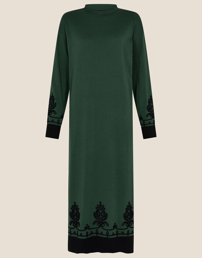 Lena Cornelli High Neck Dress, Green (GREEN), large